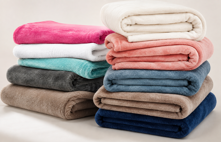 Fashion Hometex sewing a soft private label blanket in its Thailand factory
