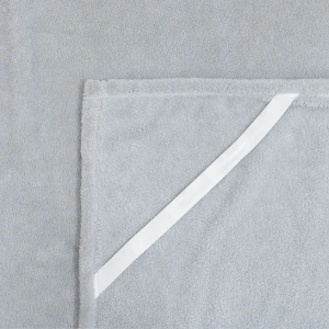 1 inch Foldover Edging Flatsheet / Bed Protector - Wombat Plush (Grey)