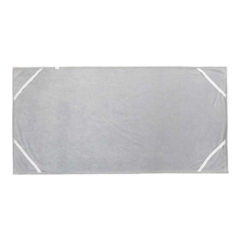 1 inch Foldover Edging Flatsheet / Bed Protector - Wombat Plush (Grey)