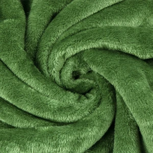 100% Recycled Polyester Plush Reversible Sherpa Blanket (Green)