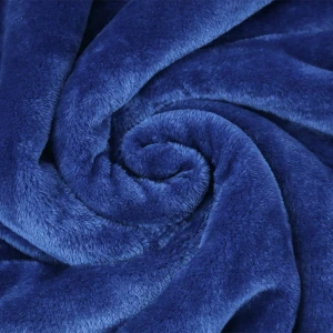 100% Recycled Polyester Plush Reversible Sherpa Blanket (Navy)