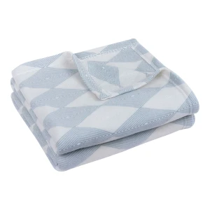 100% Recycled Polyester Printed Fleece Blanket - Viva Diamond (Grey)