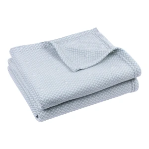100% Recycled Polyester Printed Fleece Blanket - Viva Weaving (Grey)