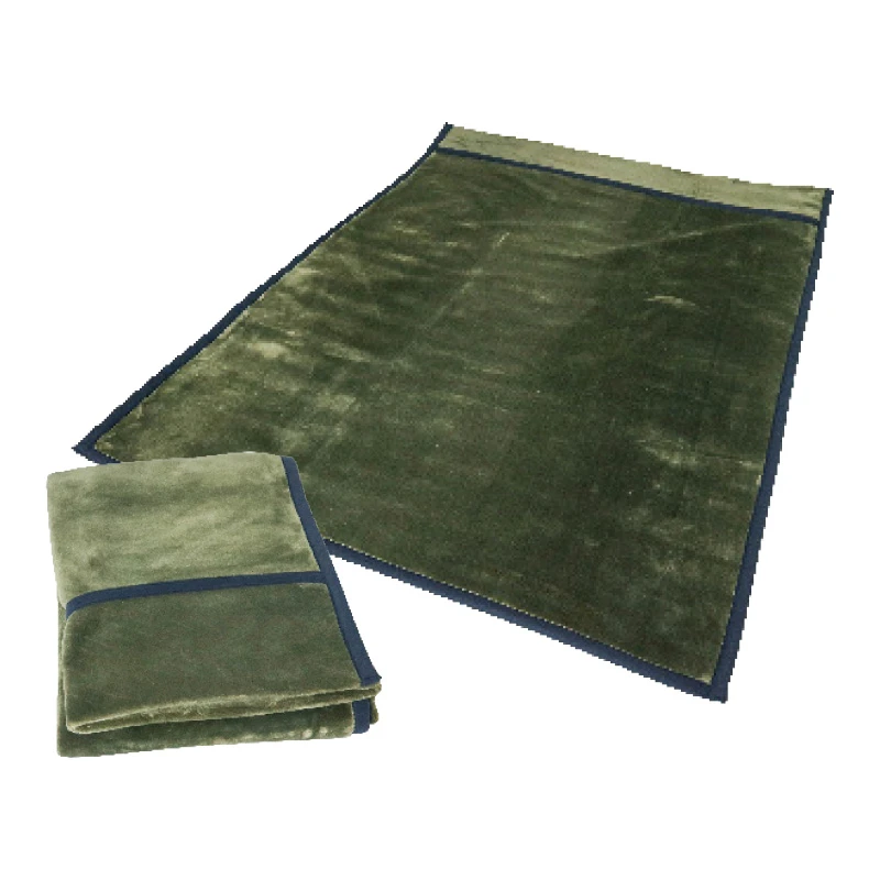 2 Piece Blanket with Collar - Flannel (Green)