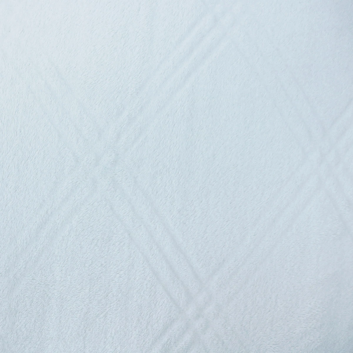 3D Diamond Pattern Flannel Blanket (Light Grey)
