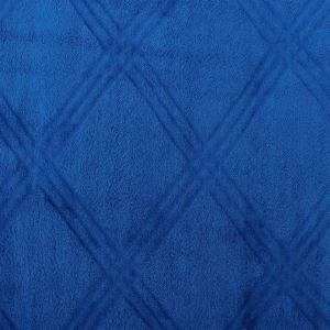 3D Diamond Pattern Flannel Blanket (Navy)