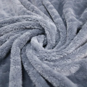 3D Lattice Pattern Flannel Blanket (Silver Grey)