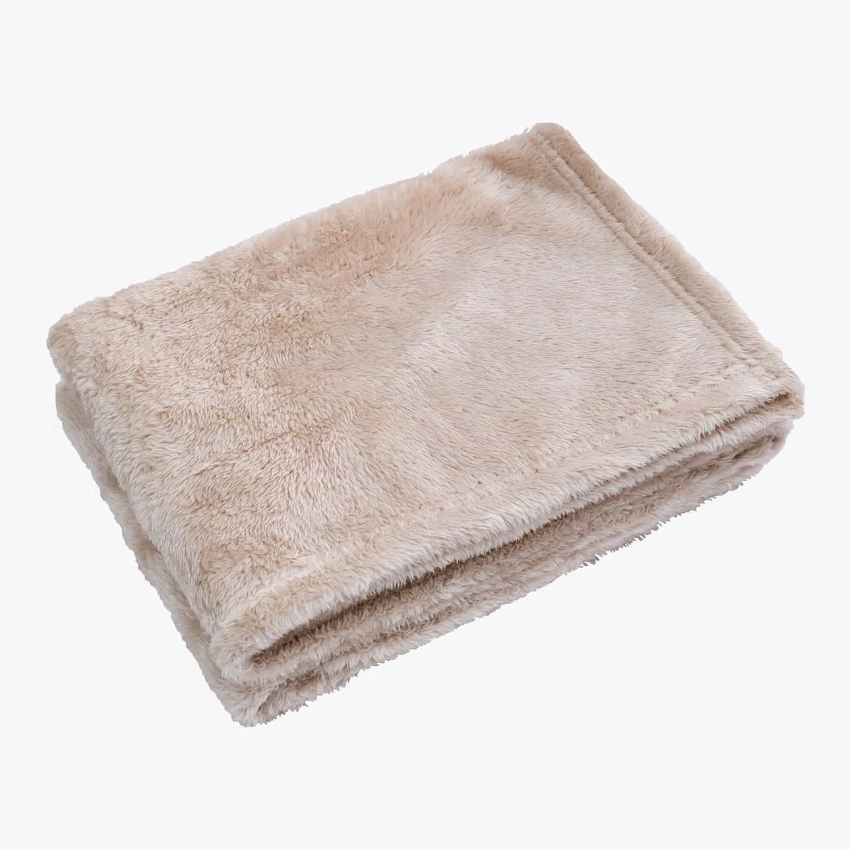 Alpaca Plush Pillow Blanket (Brown)