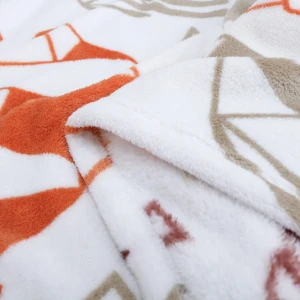 Animal Geometric Printed Flannel Blanket