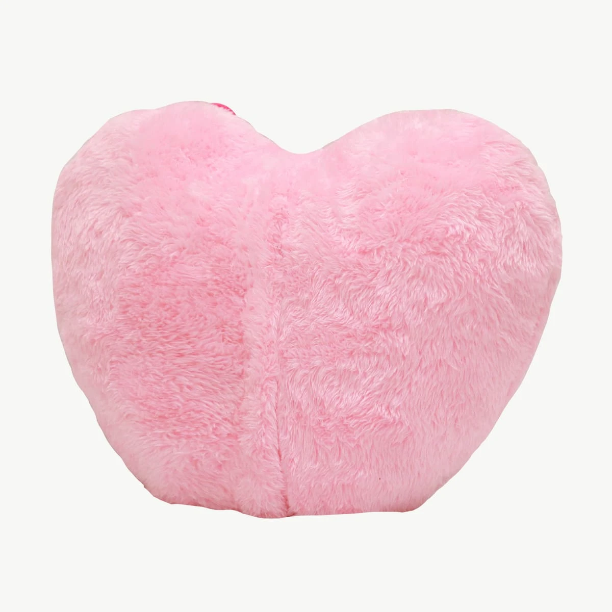 Blankar 3D Embroidery Heart Shape Plush Pillow Blanket (Pink)