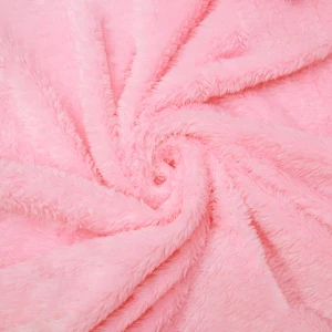 Blankar 3D Embroidery Heart Shape Plush Pillow Blanket (Pink)