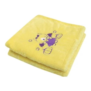 Blankar V2 (Halloween Collection) 3D Embroidery Plush Pillow Blanket (Orange,Yellow)