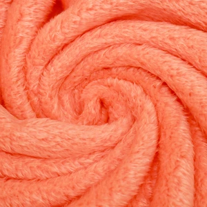 Bright 3D Embroidery Plush Bolster Blanket (Orange)