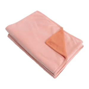 Bright 3D Hand Warmer Velfleece Reversible to Fleece Blanket (Orange)