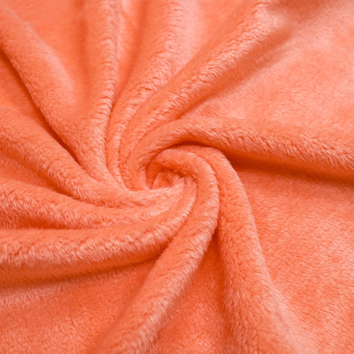 Bright Embroidery Plush Baby Blanket (Orange)