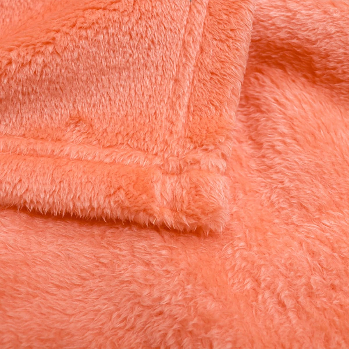 Bright Embroidery Plush Baby Blanket (Orange)