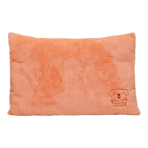 Bright Embroidery Plush Pet Bed (Orange)