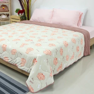 Bright Printed Reversible to Rosewood Quilt Comforter