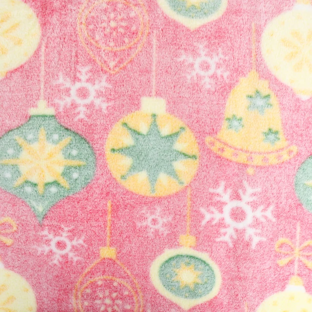 Christmas Holiday Frosted Printed Plush Blanket