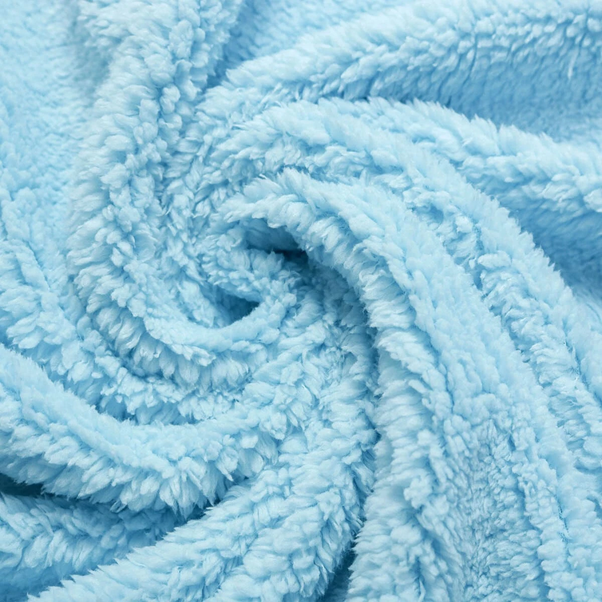 Crocodile Embroidery Velfleece Reversible to Blue Sherpa Baby Blanket