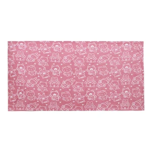 Eazzie Gang Printed Terry Baby Bath Towel (Pink) 26x34