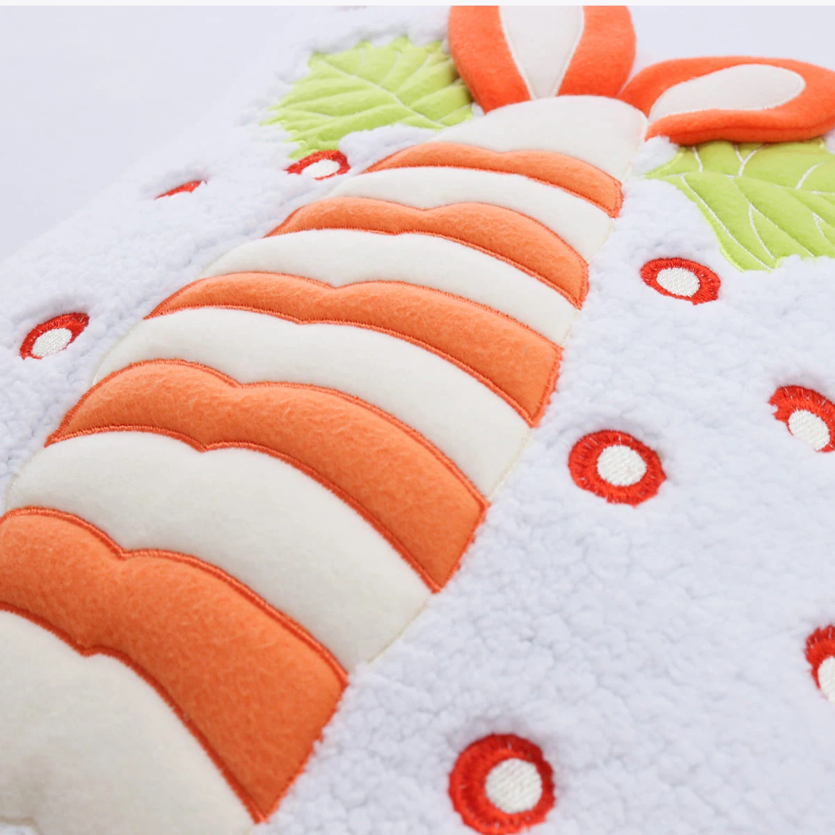 Ebi Sushi 3D Embroidery Sherpa Cushion Cover