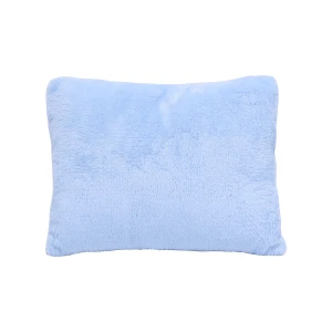 Echo 3D Embroidery Recycled Plush Outdoor Blanket with Pillow (Blue)
