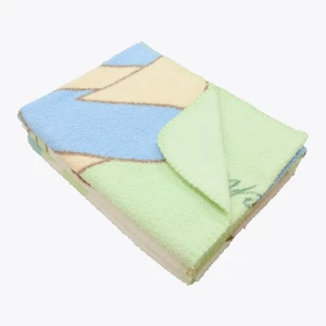 Echo and Puffy Printed Recycled Terry Baby Blanket