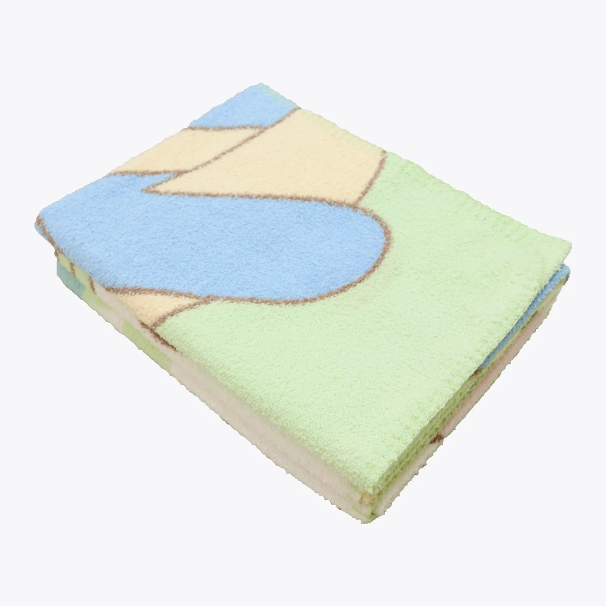 Echo and Puffy Printed Recycled Terry Baby Blanket