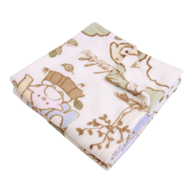 Echo Embroidery Recycled Plush Tote Bag with Echo World Printed Recycled Plush Baby Blanket 30x40