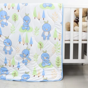 Echo Printed Reversible Quilt Recycled Baby Comforter