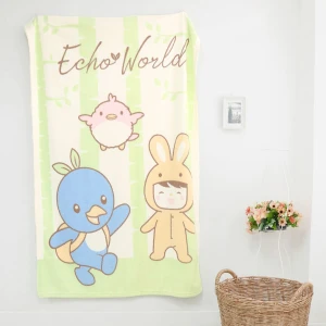Echo World Printed Recycled Terry Baby Blanket