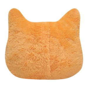 Eddie V2 (Halloween Collection) 3D Embroidery Plush Pillow Blanket (Orange,Grey)