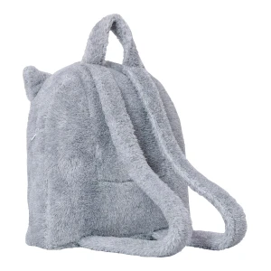 Eddie V2 3D Embroidery 2-Tone Plush Backpack Blanket (Grey,Navy)