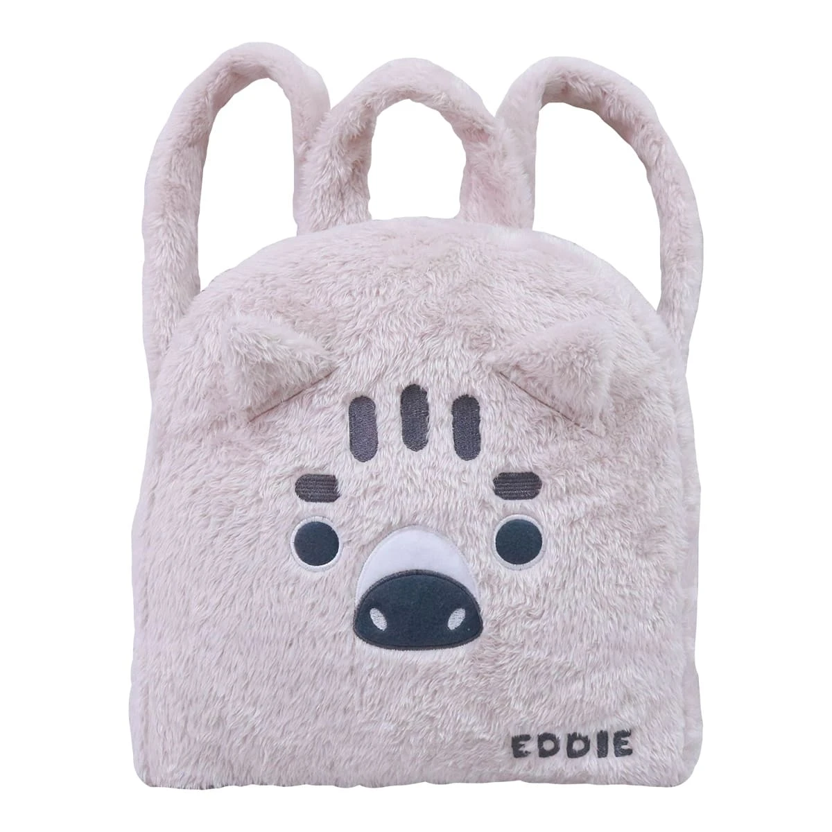 Eddie V2 3D Embroidery Plush Backpack Blanket (Grey)