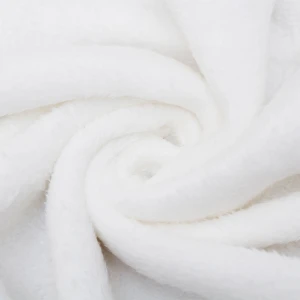 Fast 3D Embroidery Plush Bolster Blanket (White)