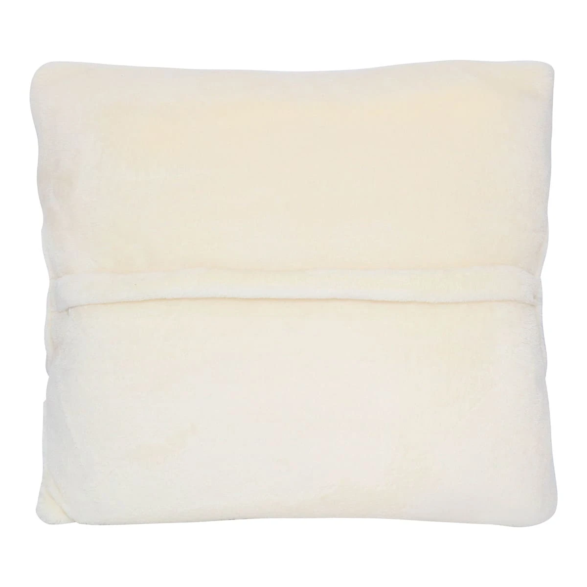 Fast Embroidery Flannel Hand Warmer Pillow Blanket (White)