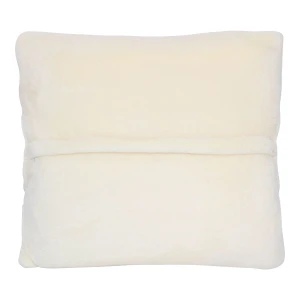 Fast Embroidery Flannel Hand Warmer Pillow Blanket (White)