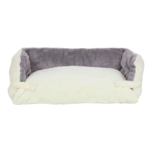 Fast Embroidery Plush Pet Bed (White)