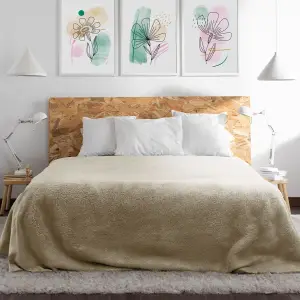 Fino Plush Blanket | Beige