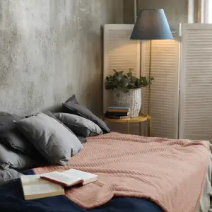 Fino Plush Blanket | Bold Striped Textured | Brown