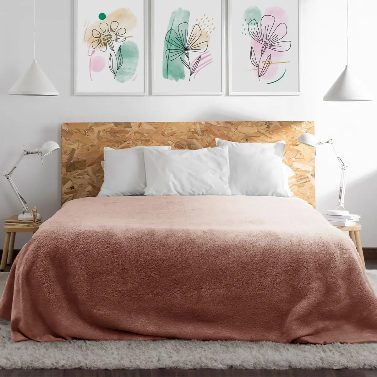Fino Plush Blanket | Brown