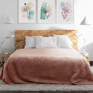 Fino Plush Blanket | Brown
