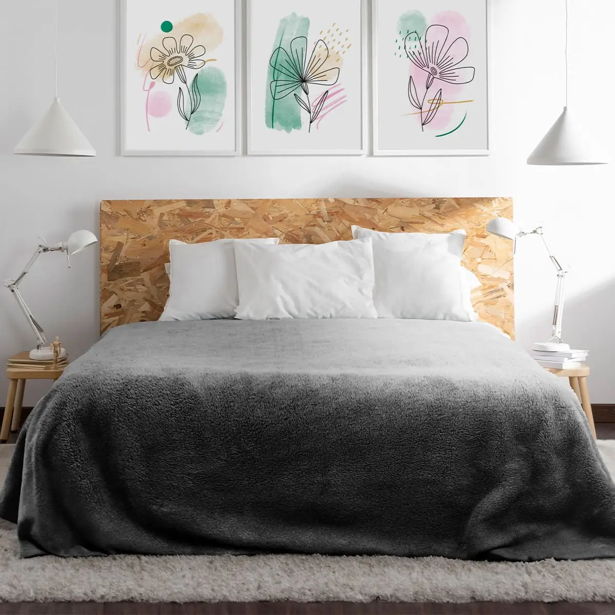Fino Plush Blanket | Dark Grey