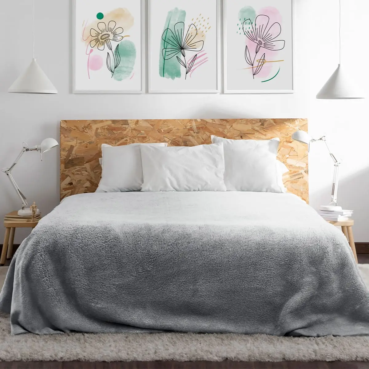 Fino Plush Blanket | Light Grey
