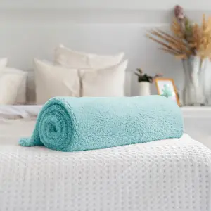 Fino Plush Blanket | Mint Green