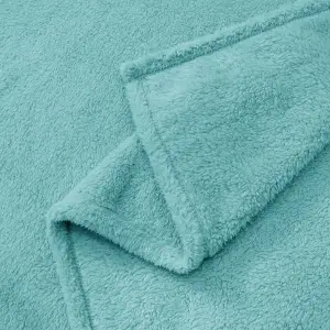 Fino Plush Blanket | Mint Green