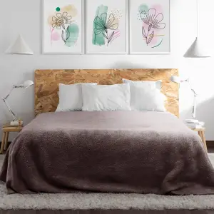 Fino Plush Blanket | Red Brown