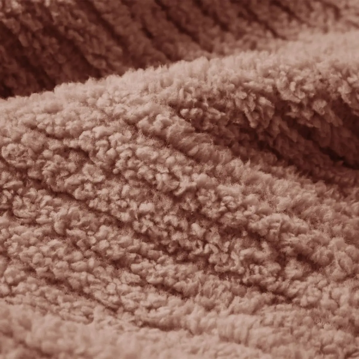 Fino Plush Throw | Bold Striped Textured | Brown