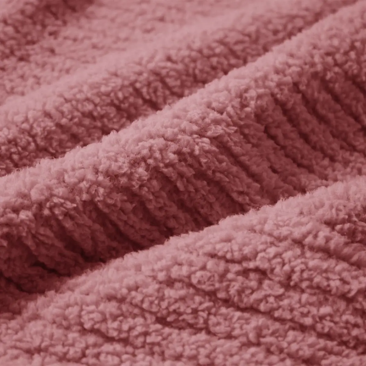 Fino Plush Throw | Bold Striped Textured | Pink